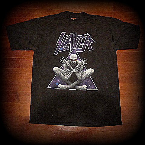 SLAYER - Vintage - 1995  Divine Intervention Tour-/ Two  Sided Printed Shirt